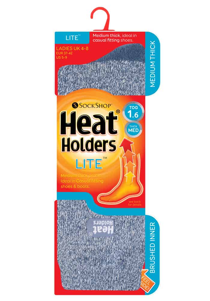 Mittelschwere Thermosocken mit Melange-Optik