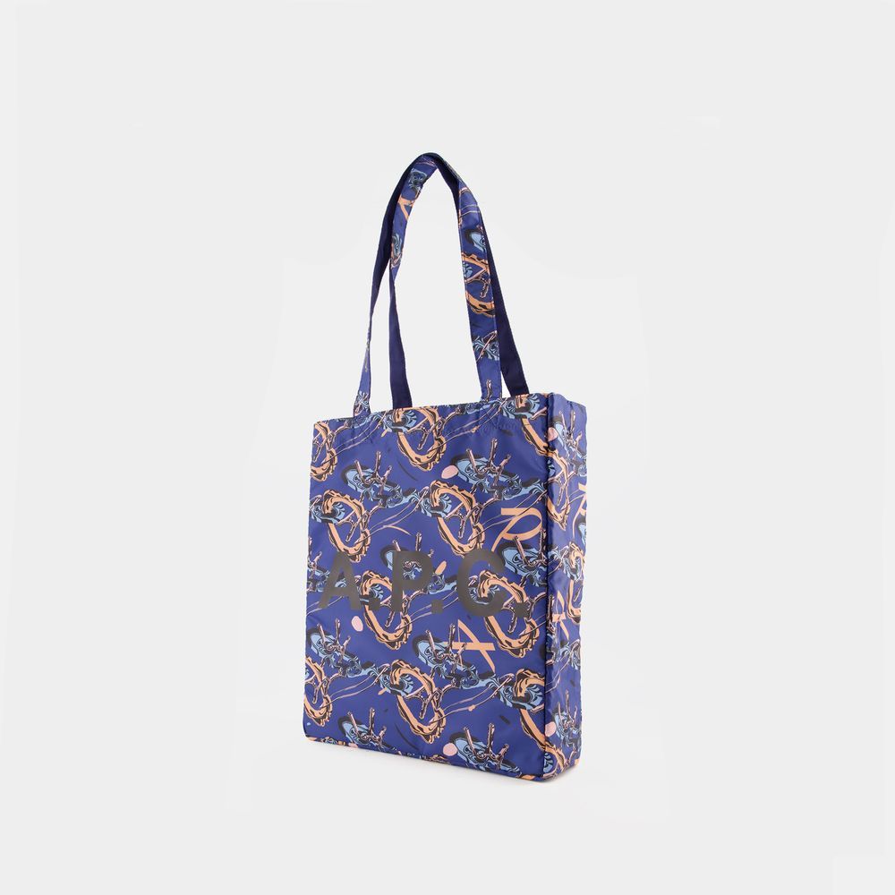 Wendbare Tote-Bag mit Logo-Print