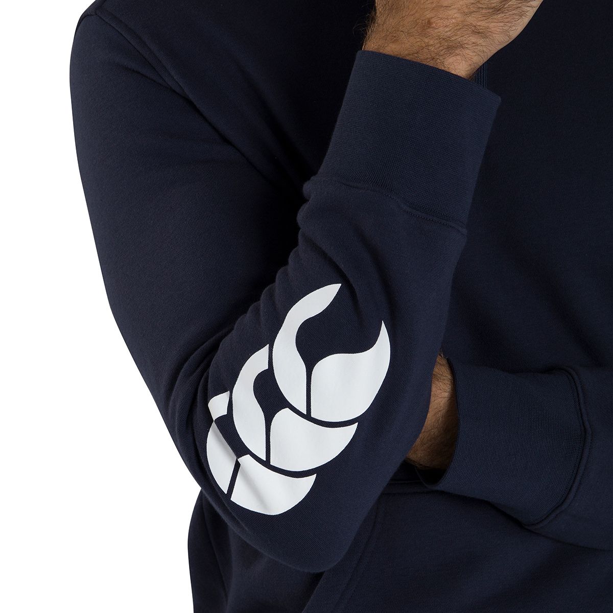 Schwerer Kapuzenpullover mit Logo-Print