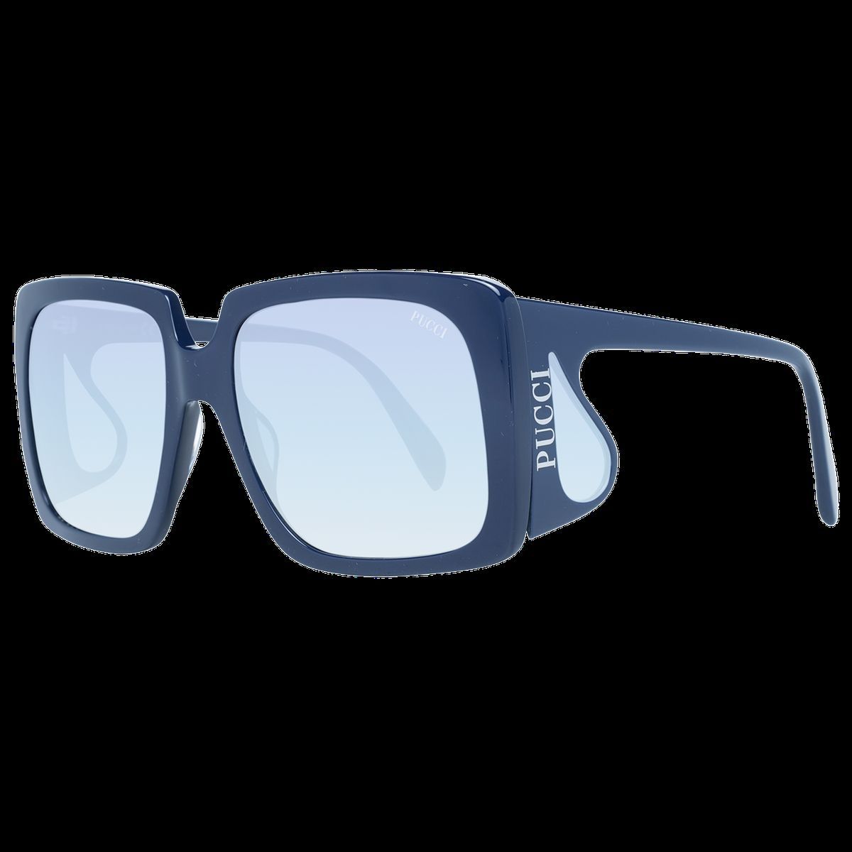 Quadratische Sonnenbrille mit Logo