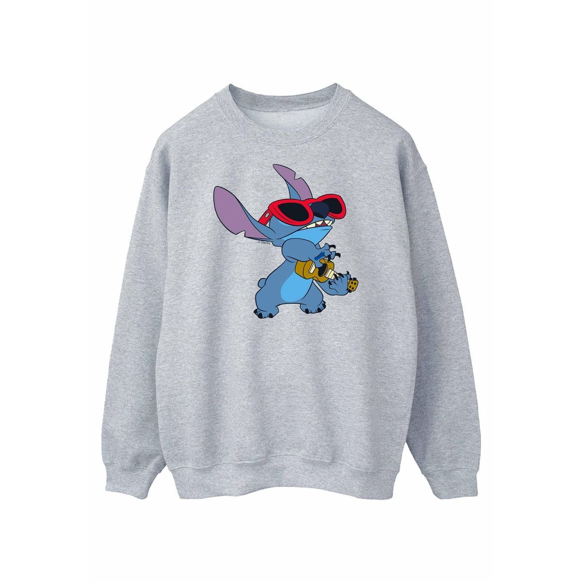 Stitch Gitarre Grafikdruck Sweatshirt