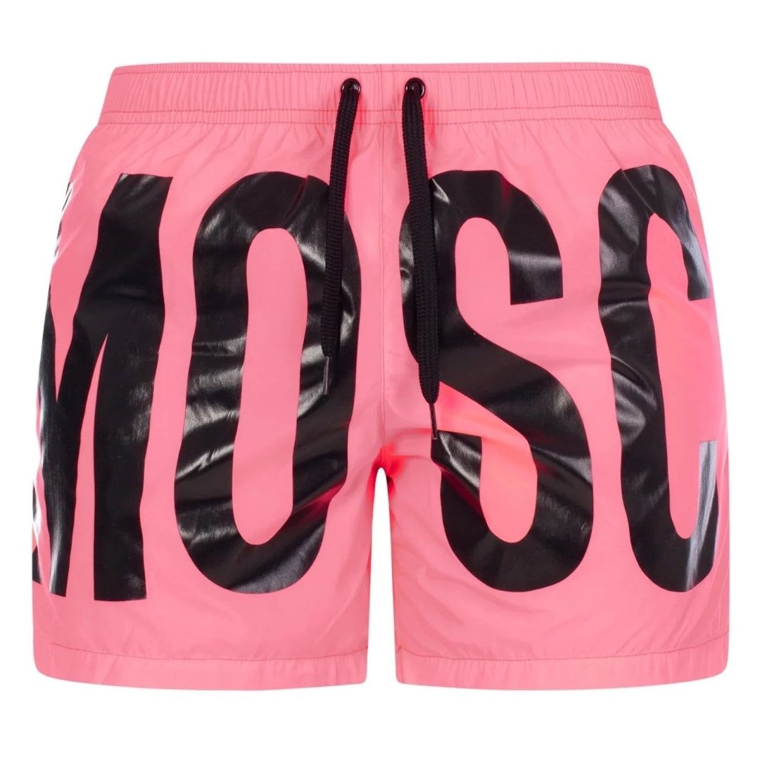 Kurze Badeshorts mit Logo-Print