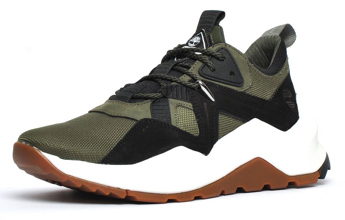 Chunky Sneaker aus Mesh und Wildleder