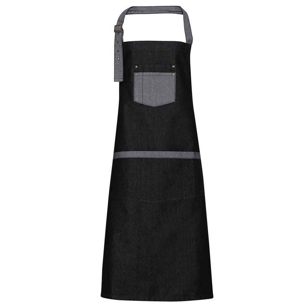 Premier Unisex Adult Domain Full Apron (Black Denim)