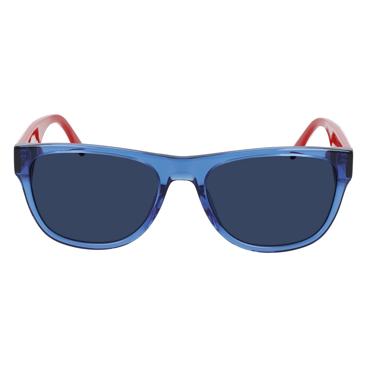 Quadratische Schildpatt-Sonnenbrille mit braunen Gläsern