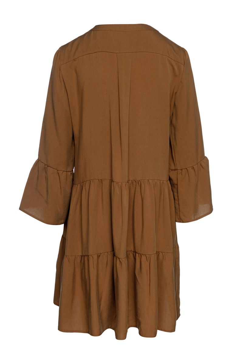 Gestuftes Mini-Kleid aus Tencel