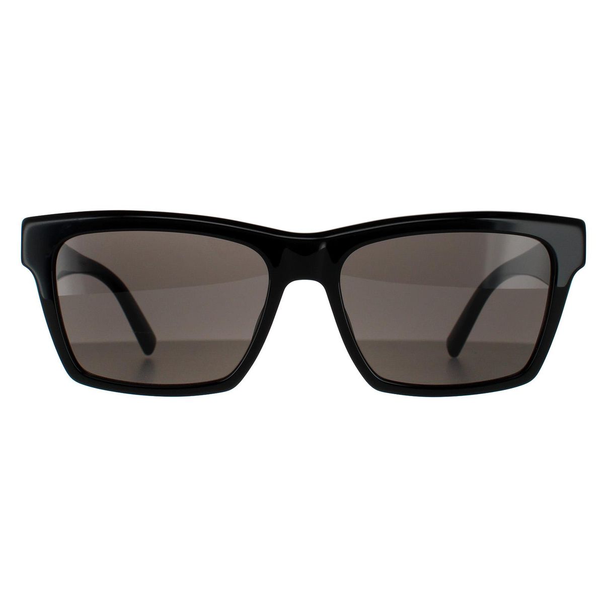 Rechteckige Unisex-Sonnenbrille mit dunklen Gläsern