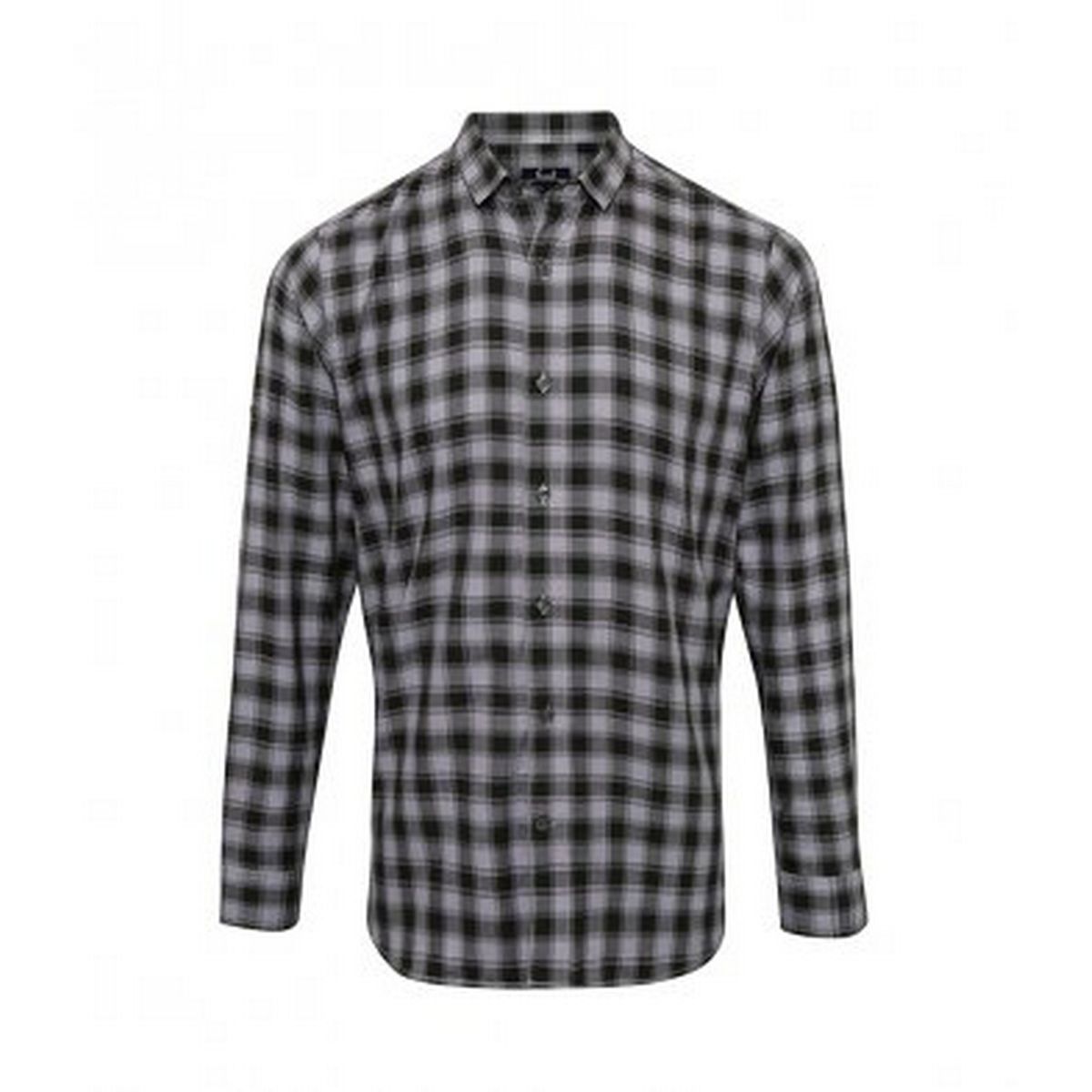Herren Langarm Flanell Hemd mit Karomuster