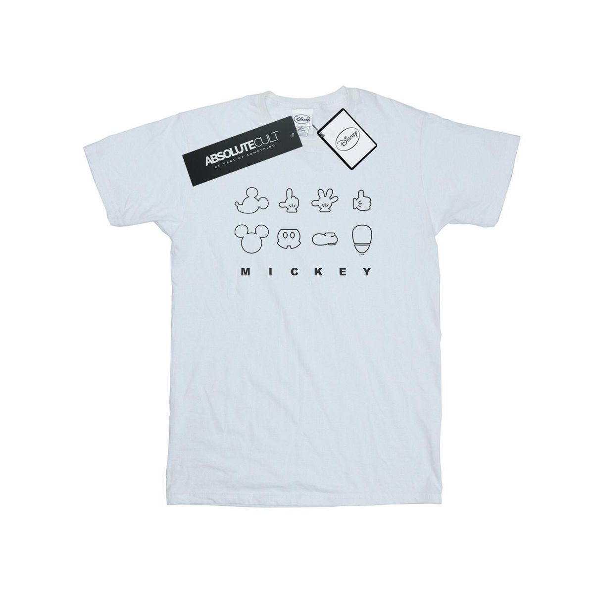 T-Shirt mit dekonstruiertem Charakter-Print