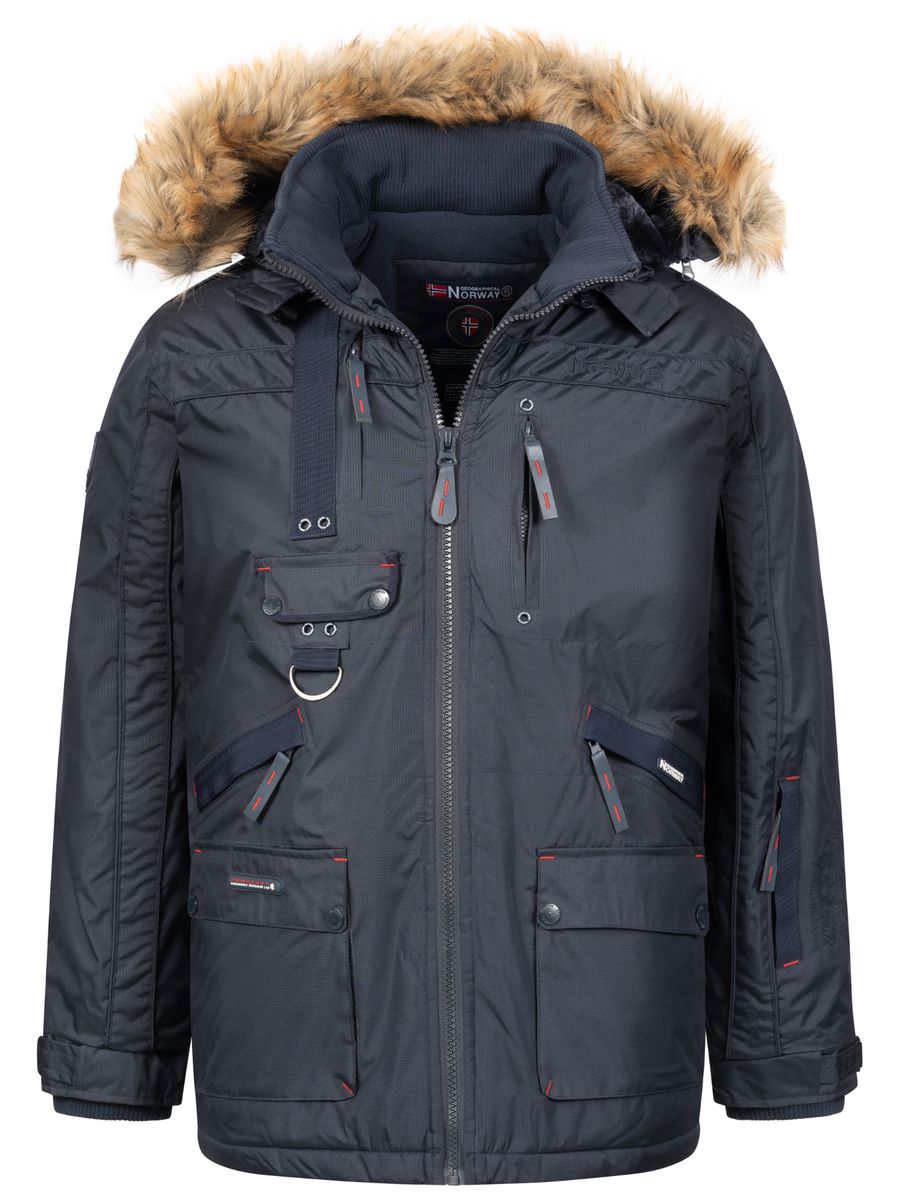 Herren Winter Steppjacke mit Kapuze