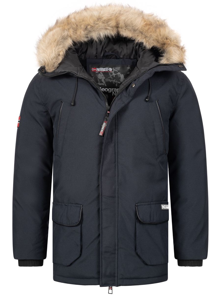 Herren Winter Steppjacke mit Kapuze