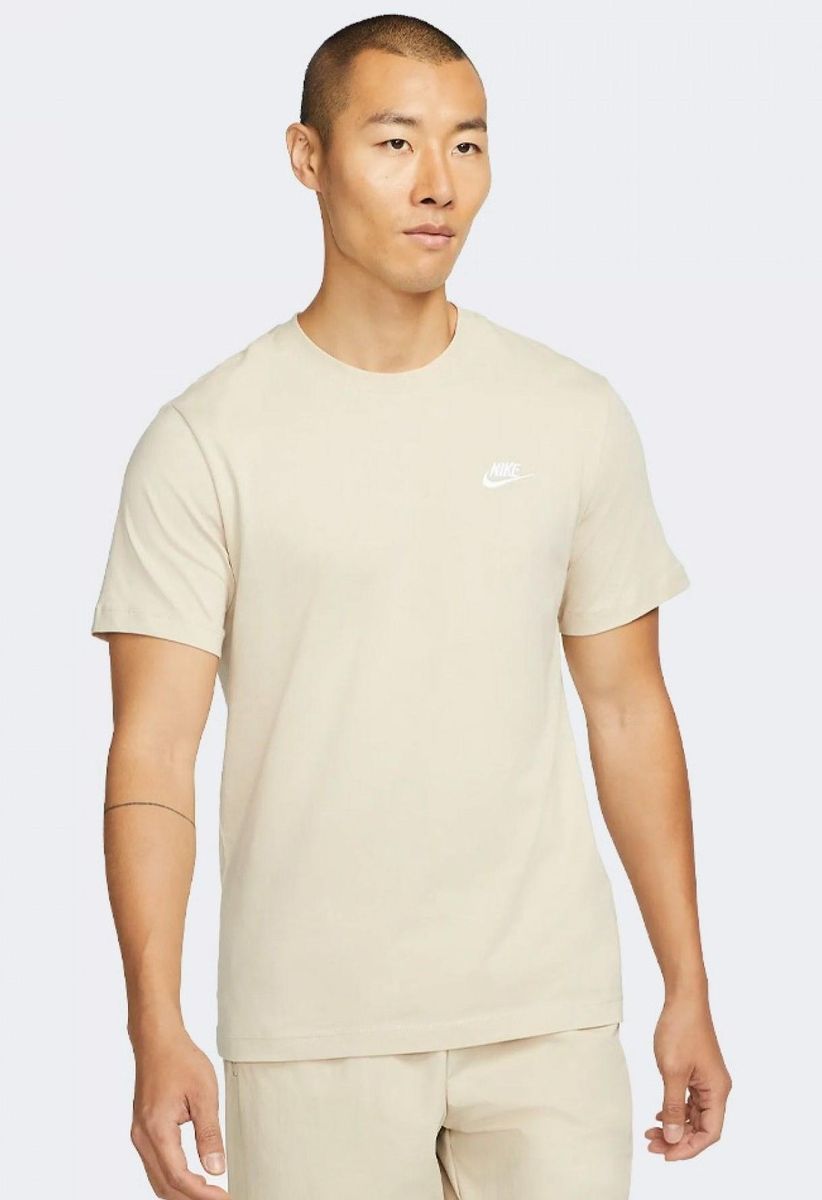 Herren Beige Baumwolljersey T-Shirt