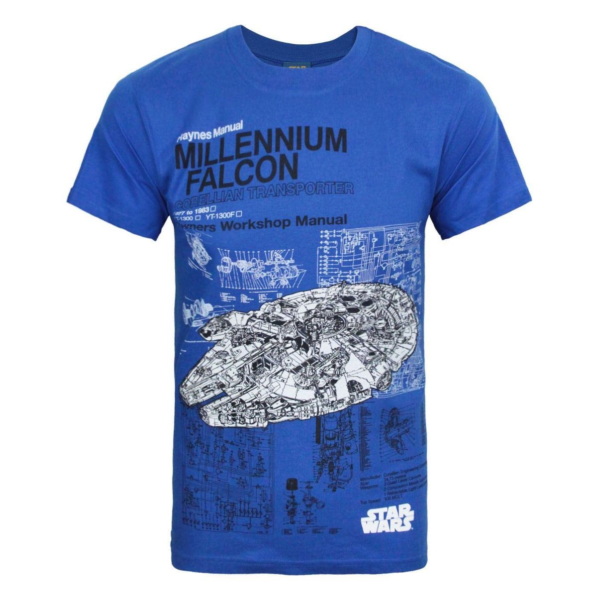Millennium Falke Bauplan Grafik T-Shirt