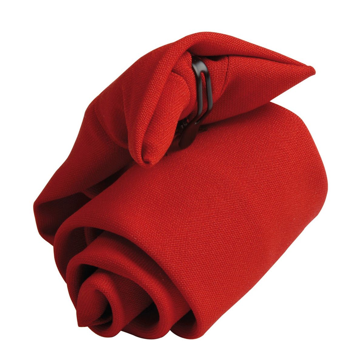 Einfarbige rote Clip-On Krawatte