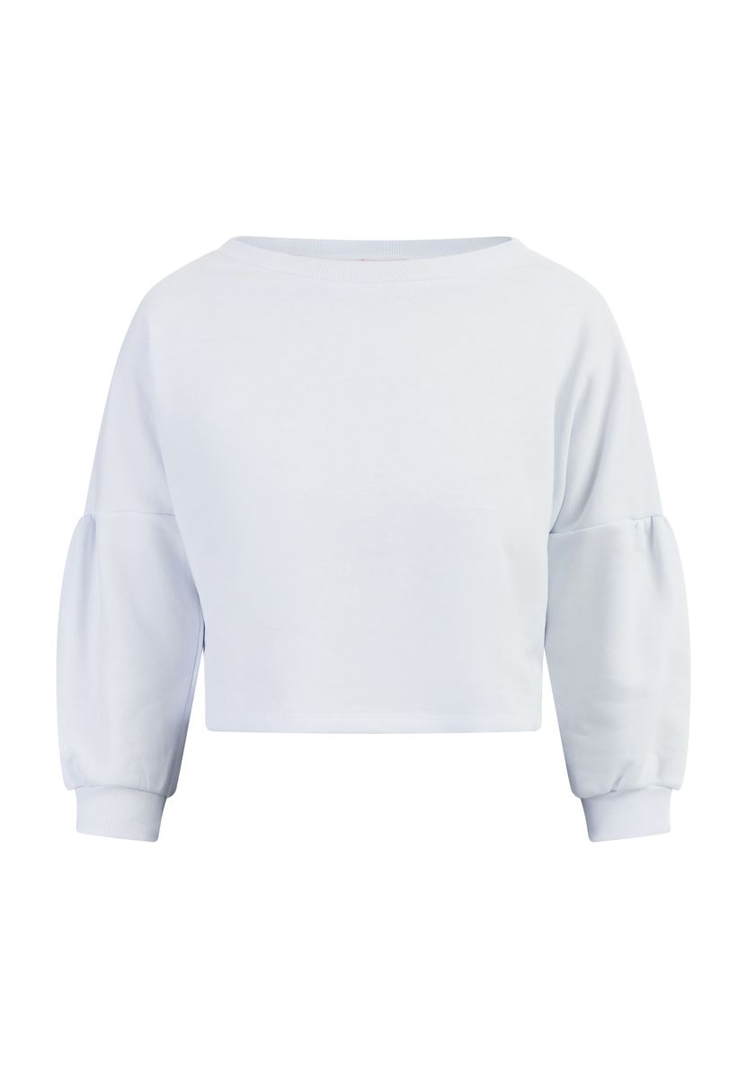 Mymo Sweatshirt Damen weiss