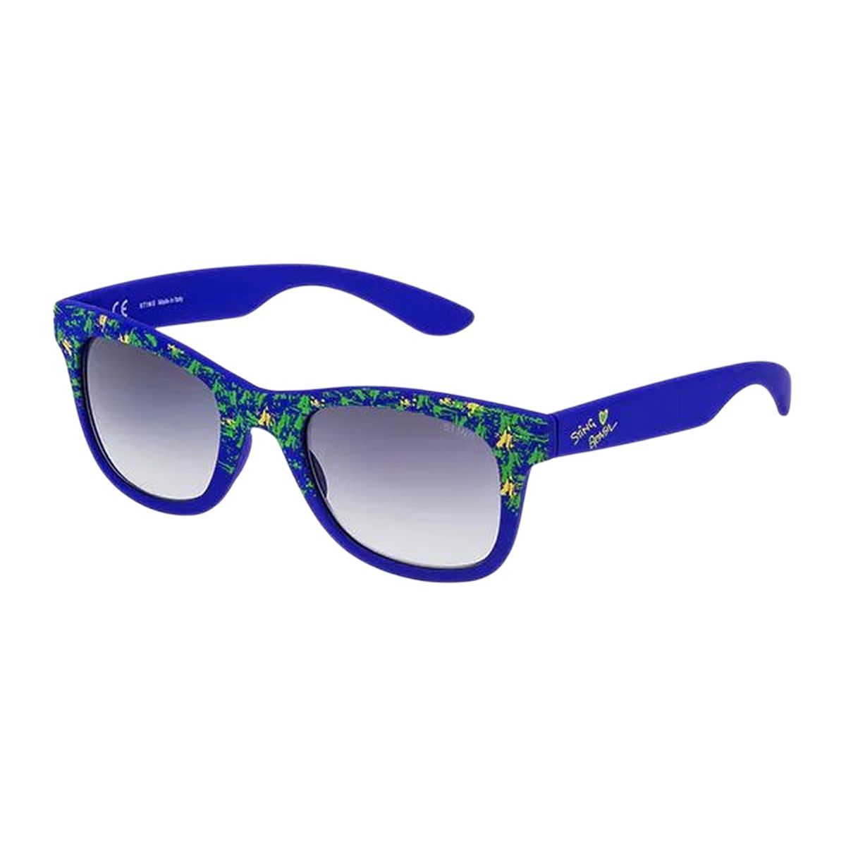 Blaue gemusterte Mode-Sonnenbrille