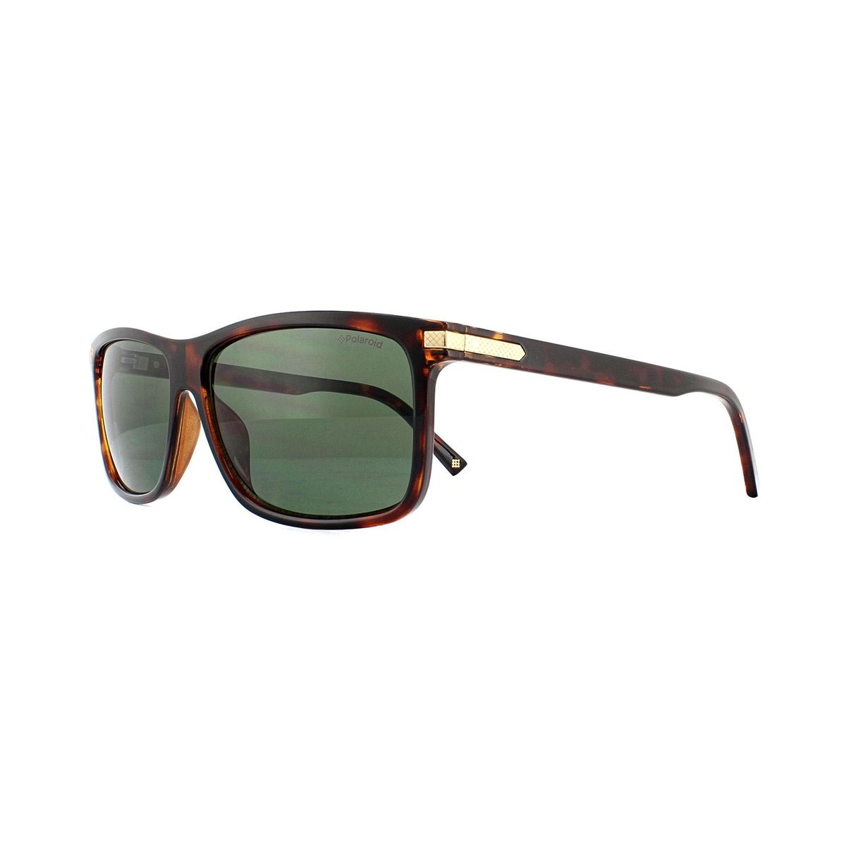 Klassische rechteckige Schildpatt-Sonnenbrille