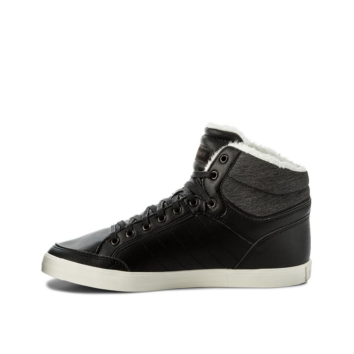 Gefütterte High-Top-Sneaker mit Kunstfell