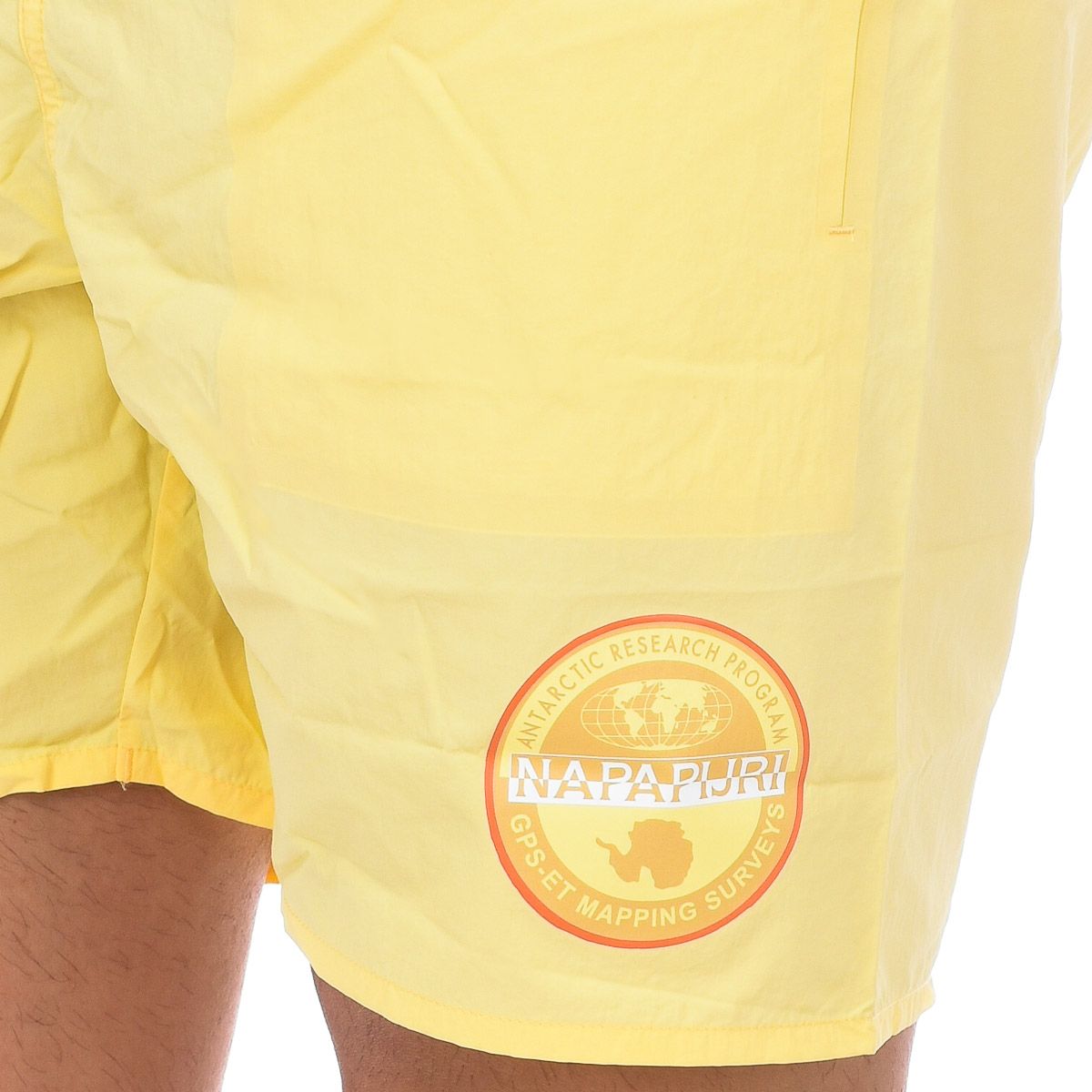 Schnelltrocknende Badehose mit Logo-Patch