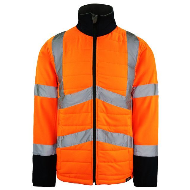 Gut sichtbare, reflektierende Sicherheitsjacke