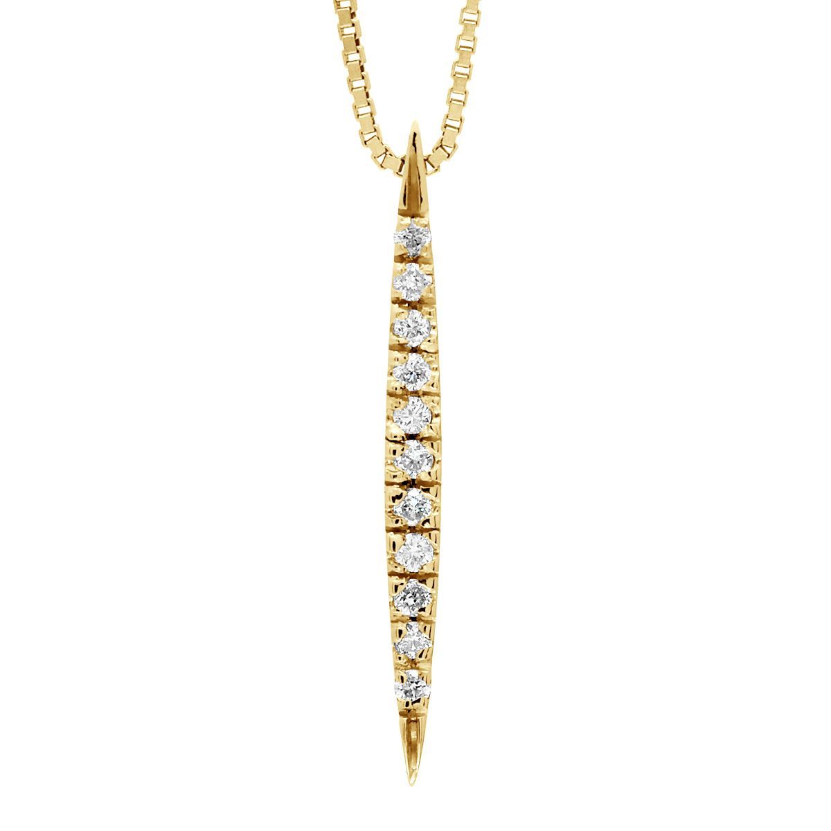Zarte Halskette mit Diamantanhänger