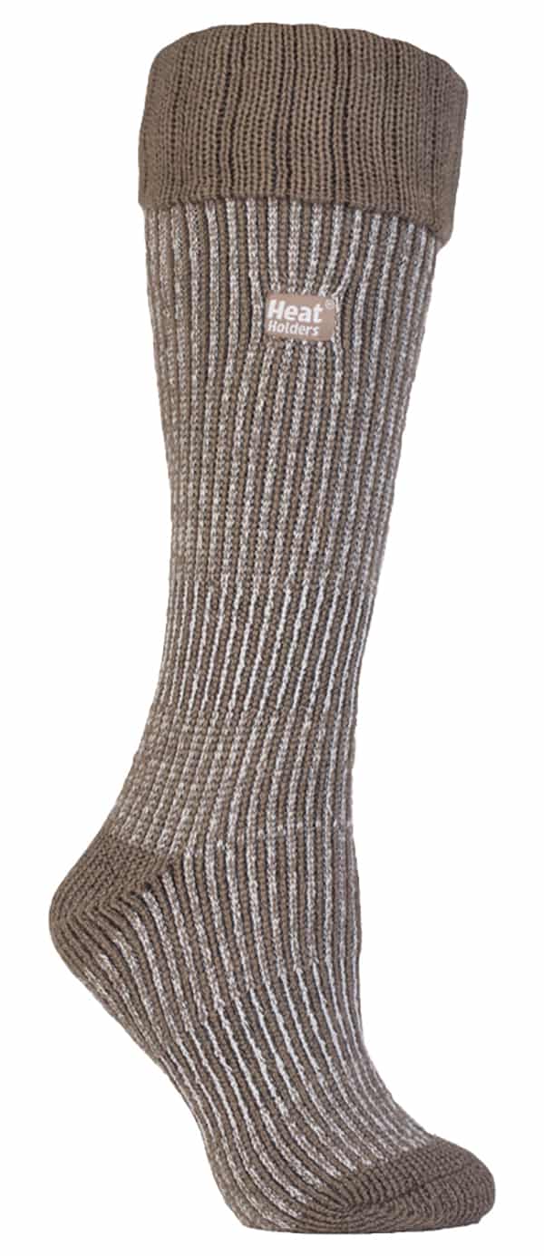 Gerippte Thermostiefelsocken bis zum Knie