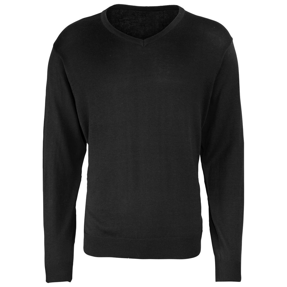 Premier - Sweatshirt V-Ausschnitt für Herren (Schwarz)