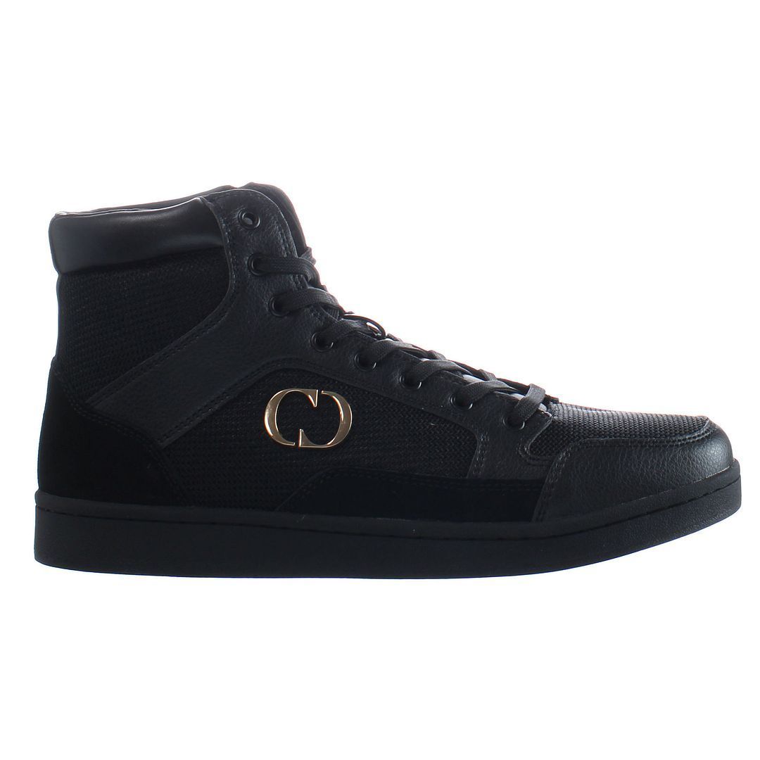 Schwarzer Herren High-Top Sneaker