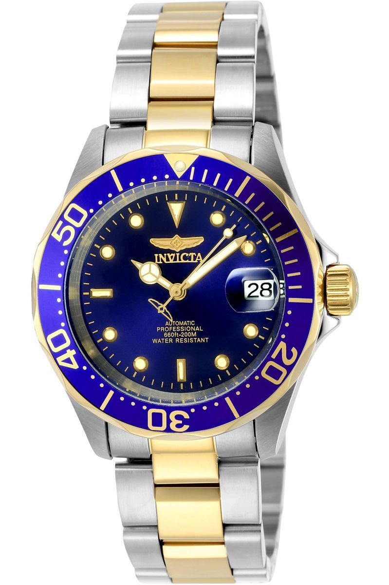 Zweifarbige Edelstahl Pro Diver Uhr