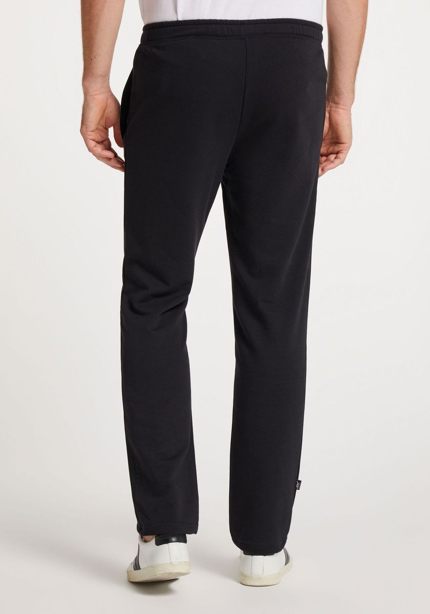 Bequeme schwarze Jogginghose aus Baumwollmischung