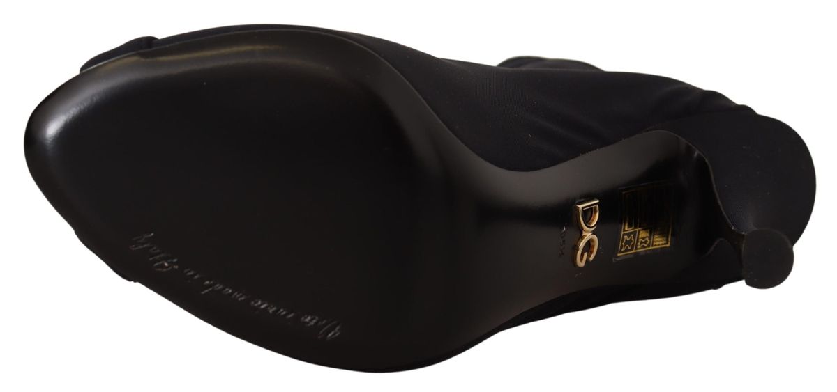 Schnür-Stiefeletten mit Peep-Toe