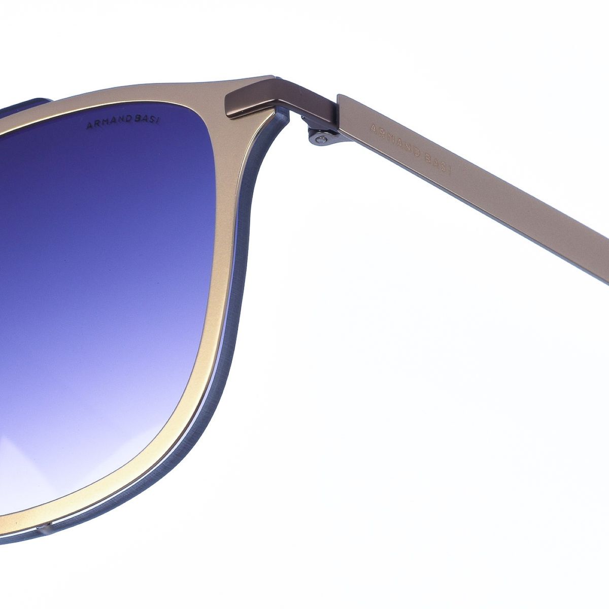Moderne Doppelsteg-Sonnenbrille in Rechteckform