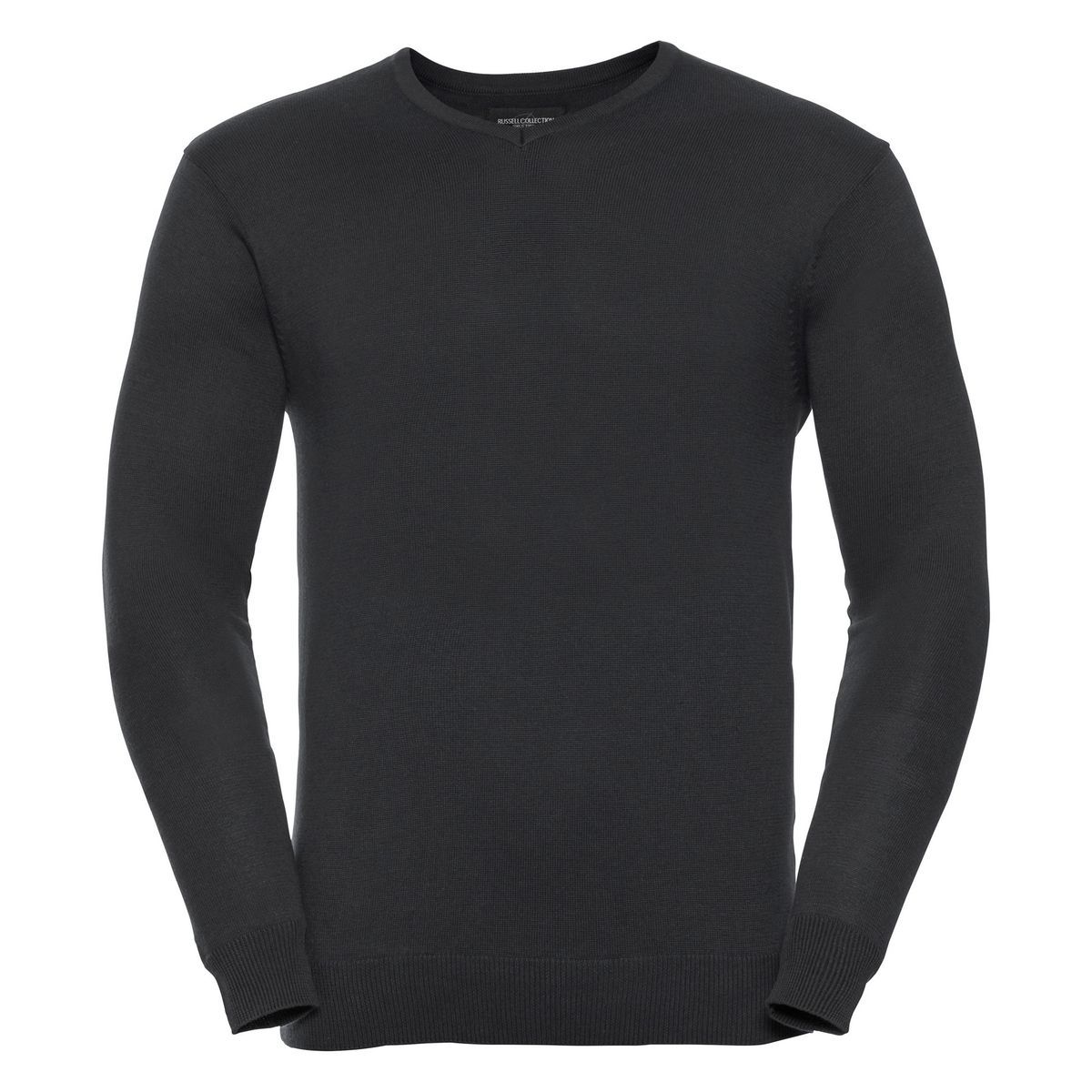 Klassischer Strickpullover mit V-Ausschnitt