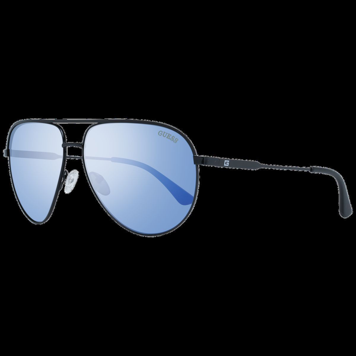 Klassische Pilotenbrille mit blauen Gläsern
