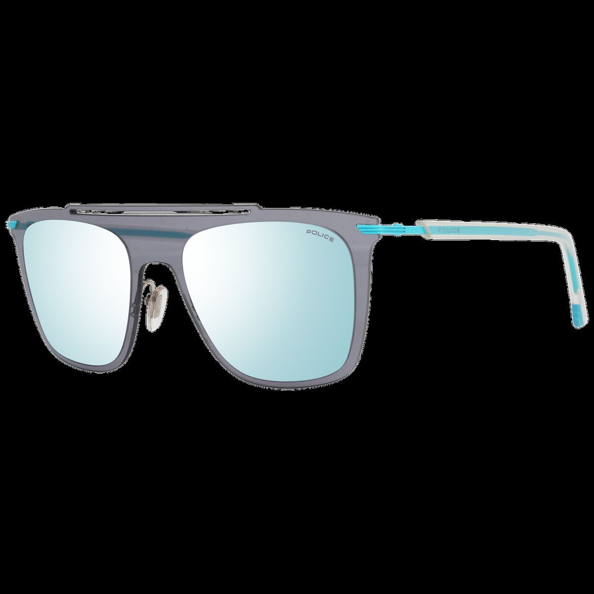 Quadratische Sonnenbrille mit Spiegelgläsern
