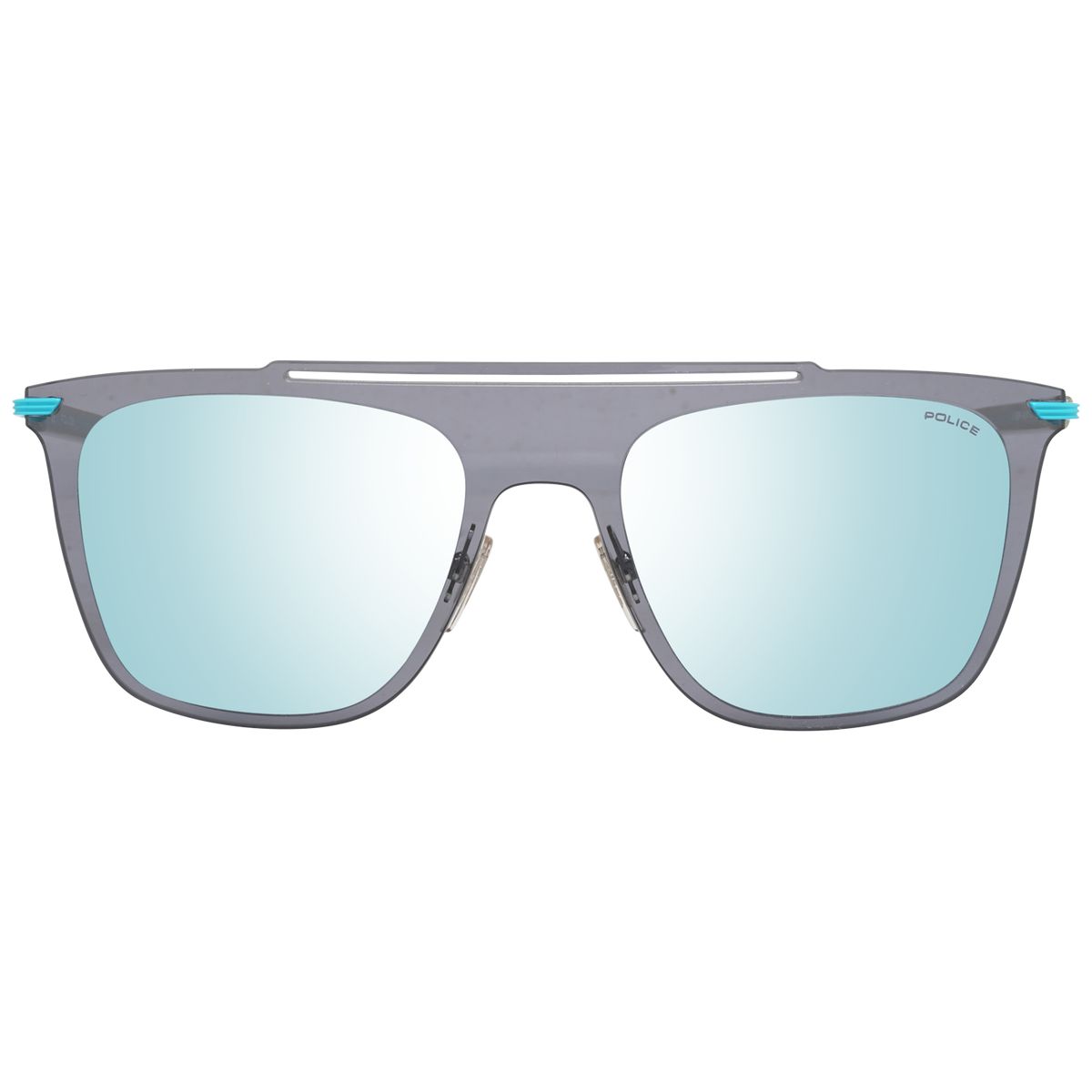 Moderne Flat-Top-Sonnenbrille mit Verspiegelung