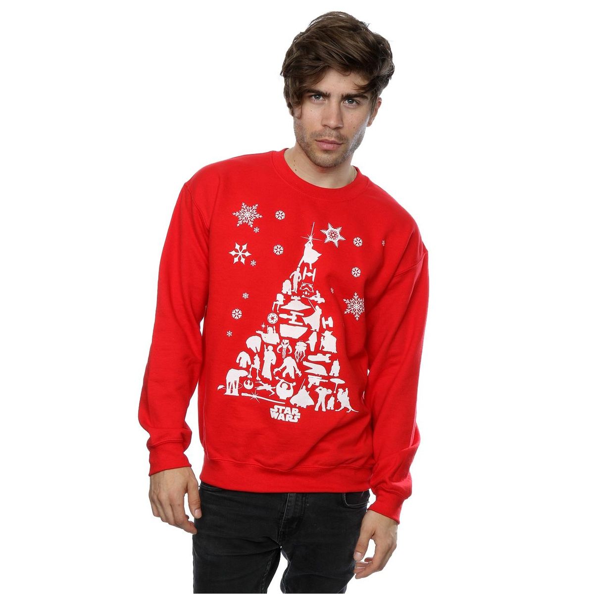 Sweatshirt mit Charakter-Weihnachtsbaum-Grafik