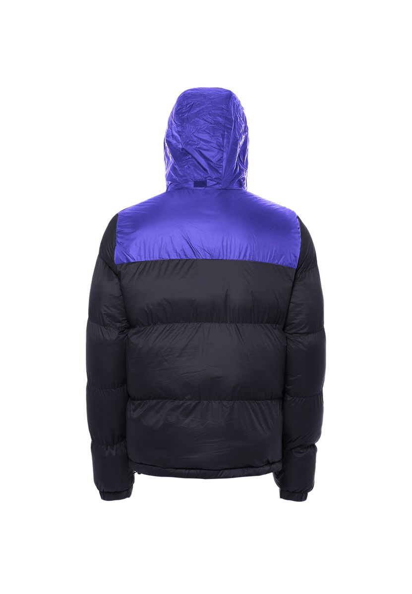 Bicolor Steppjacke mit Kapuze