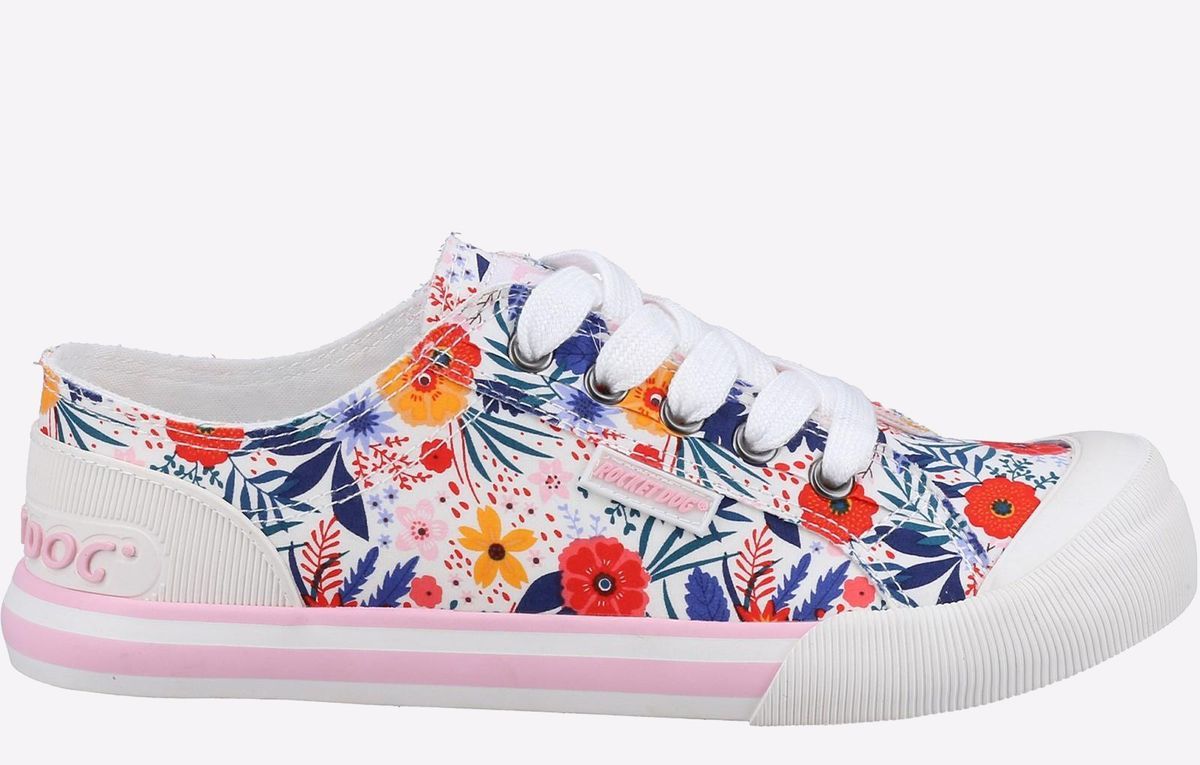 Blumenmuster Canvas Schnürschuhe