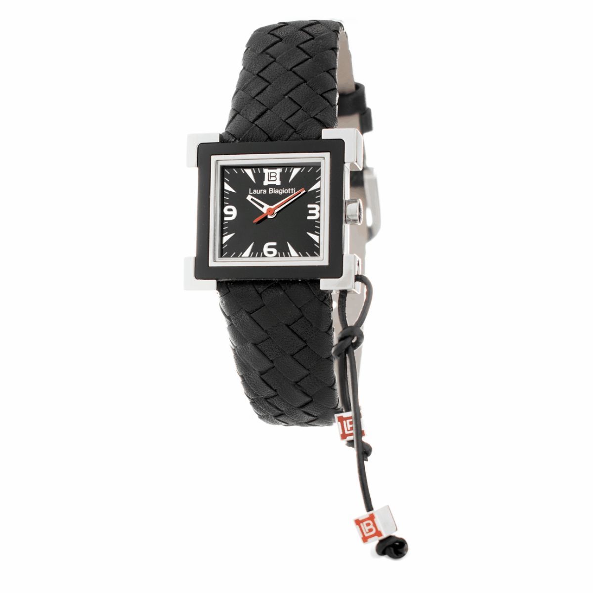 Quadratische Uhr mit geflochtenem Armband