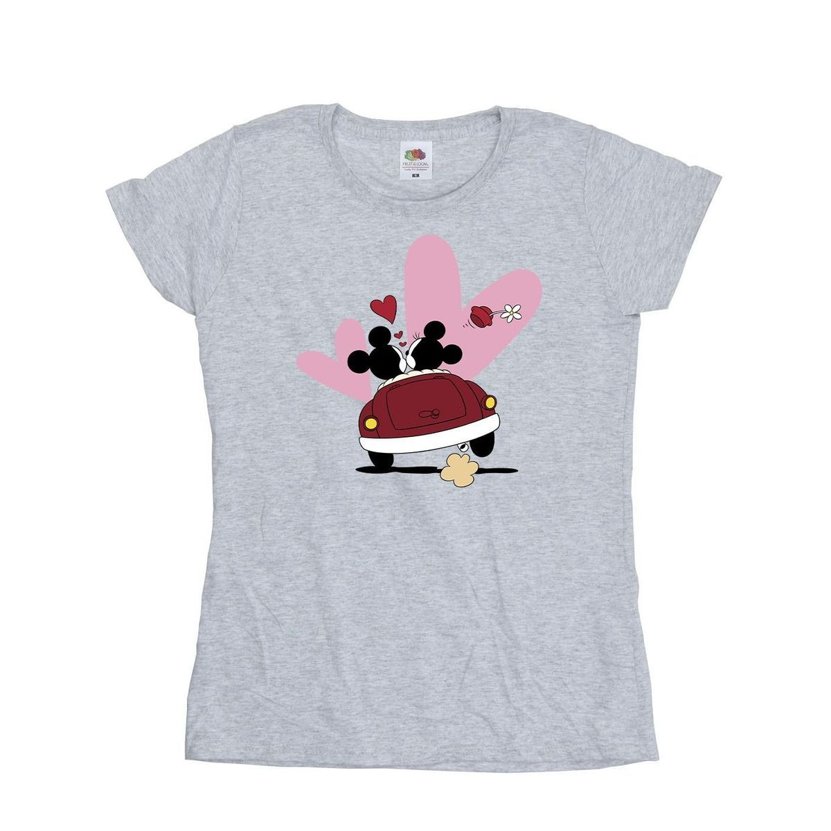 Mickey & Minnie Auto Grafik T-Shirt