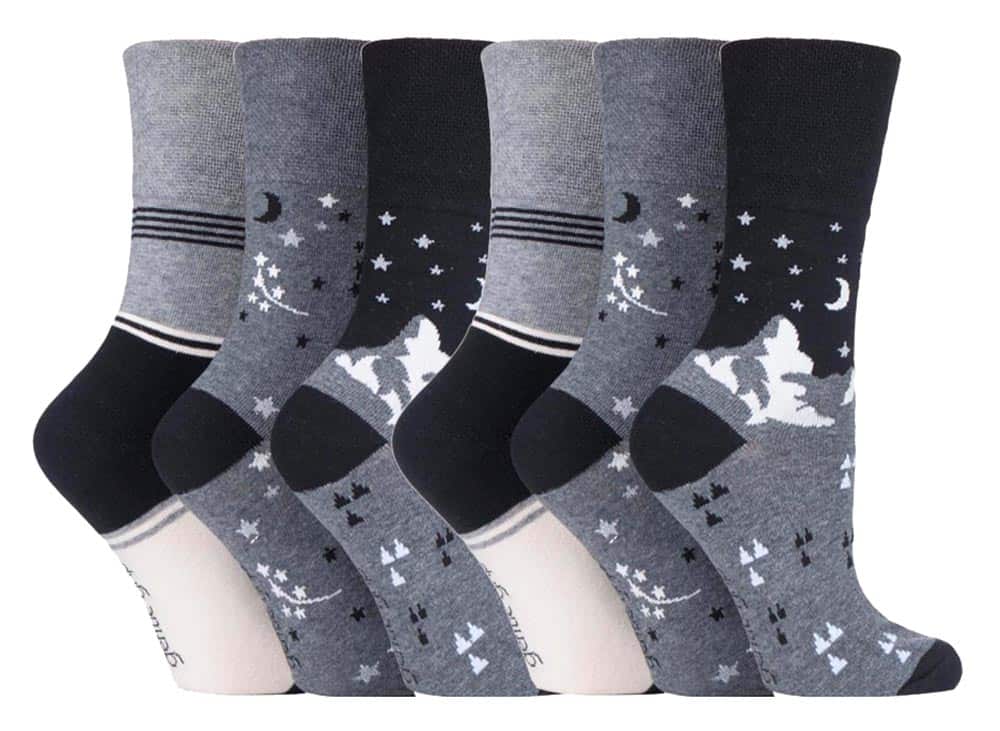 Gentle Grip - 6 Paar Damen Gentle Grip nicht elastische Socken - GG203