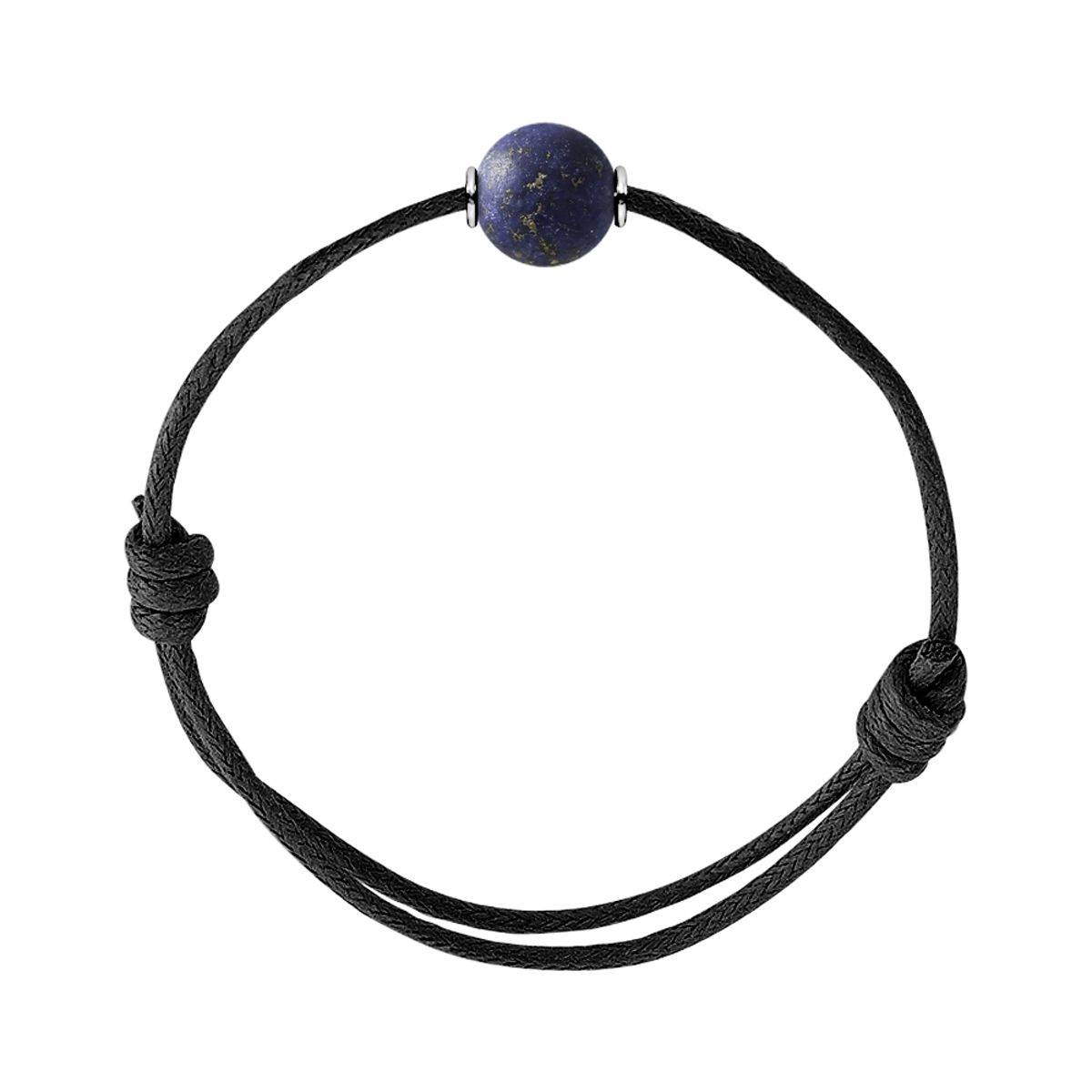 Minimalistisches Kordelarmband mit Edelstein