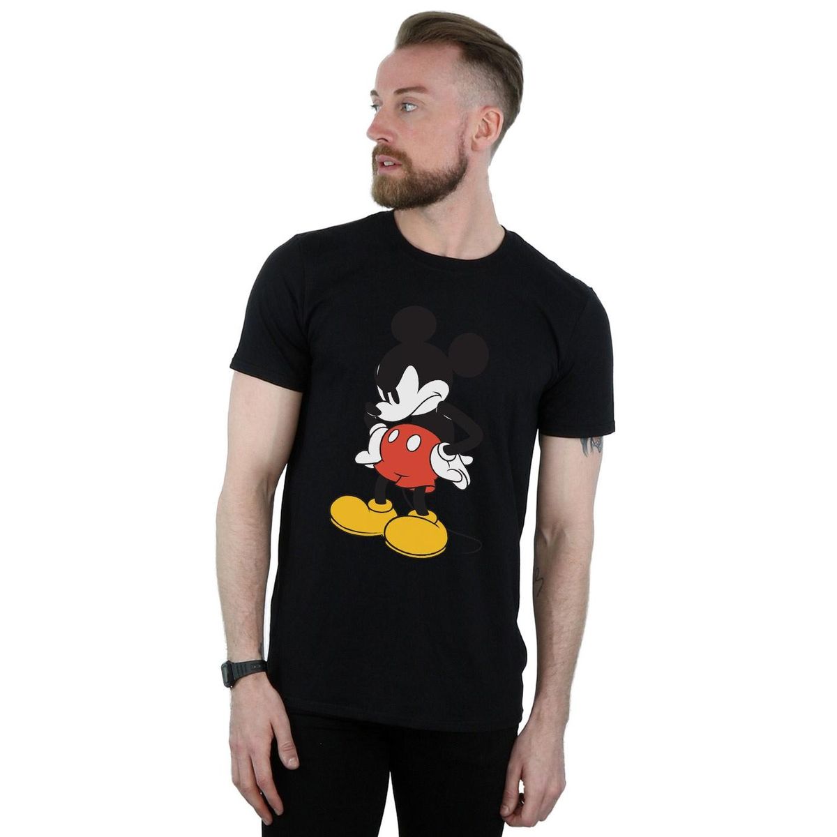 Baumwoll-T-Shirt mit Charakter-Grafik