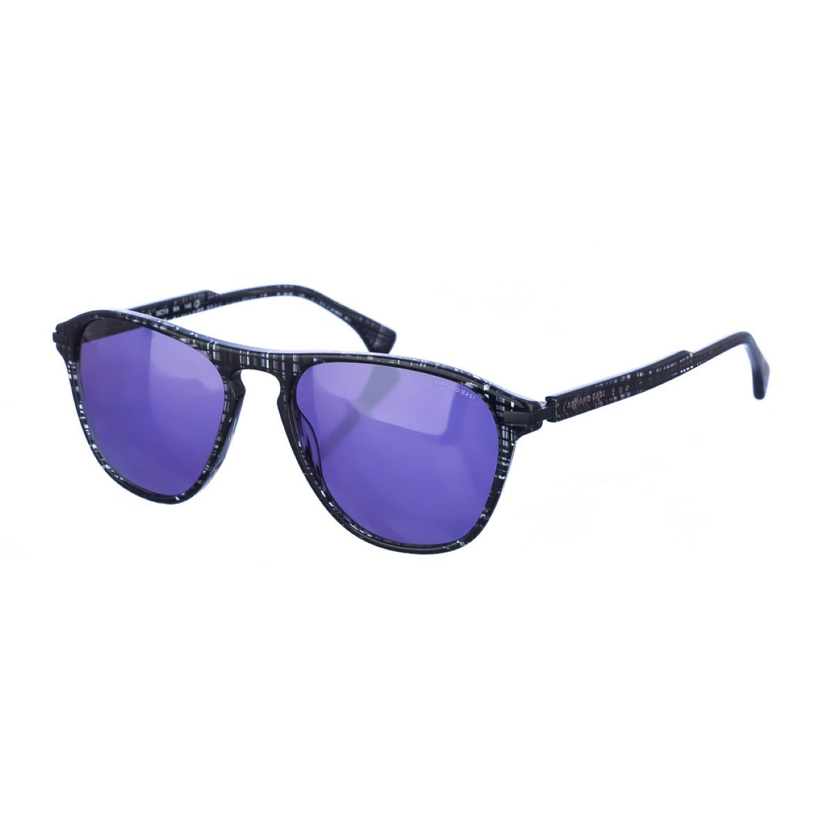 Ovale Sonnenbrille mit Acetatrahmen