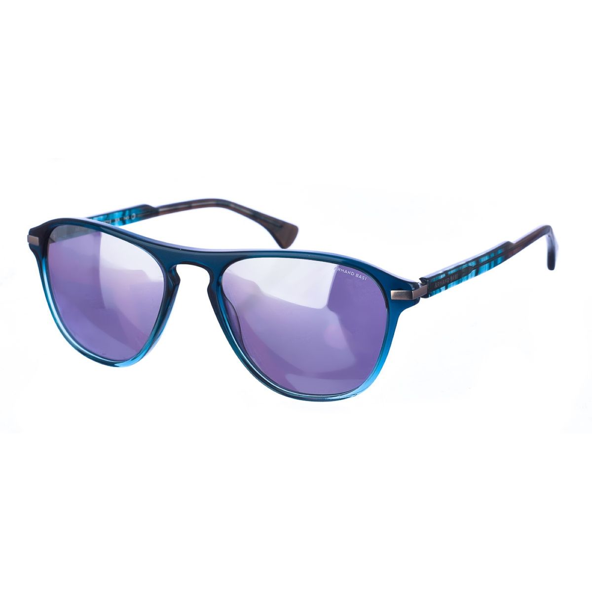 Ovale Sonnenbrille mit Acetatrahmen
