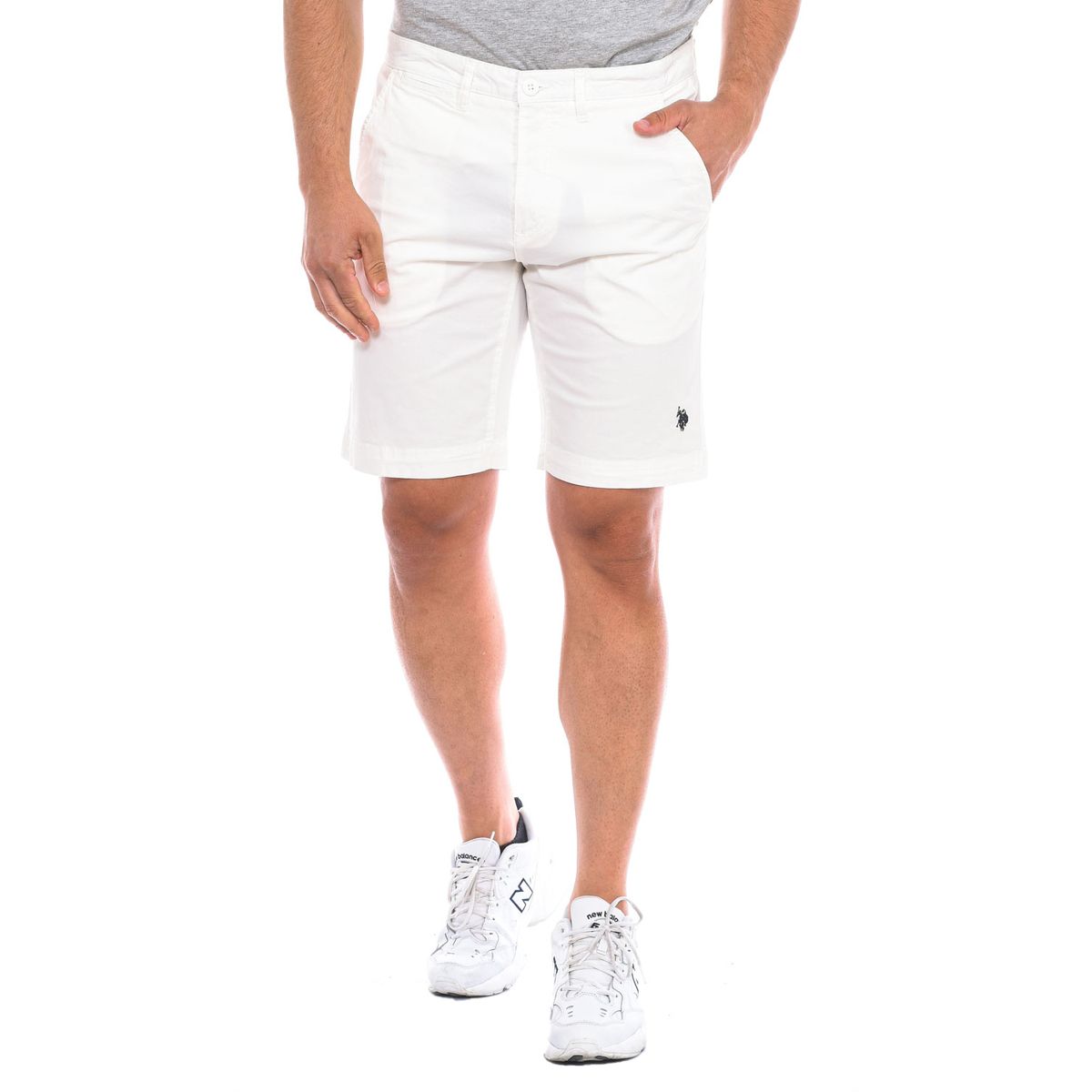 Bermudashorts mit geradem Saum