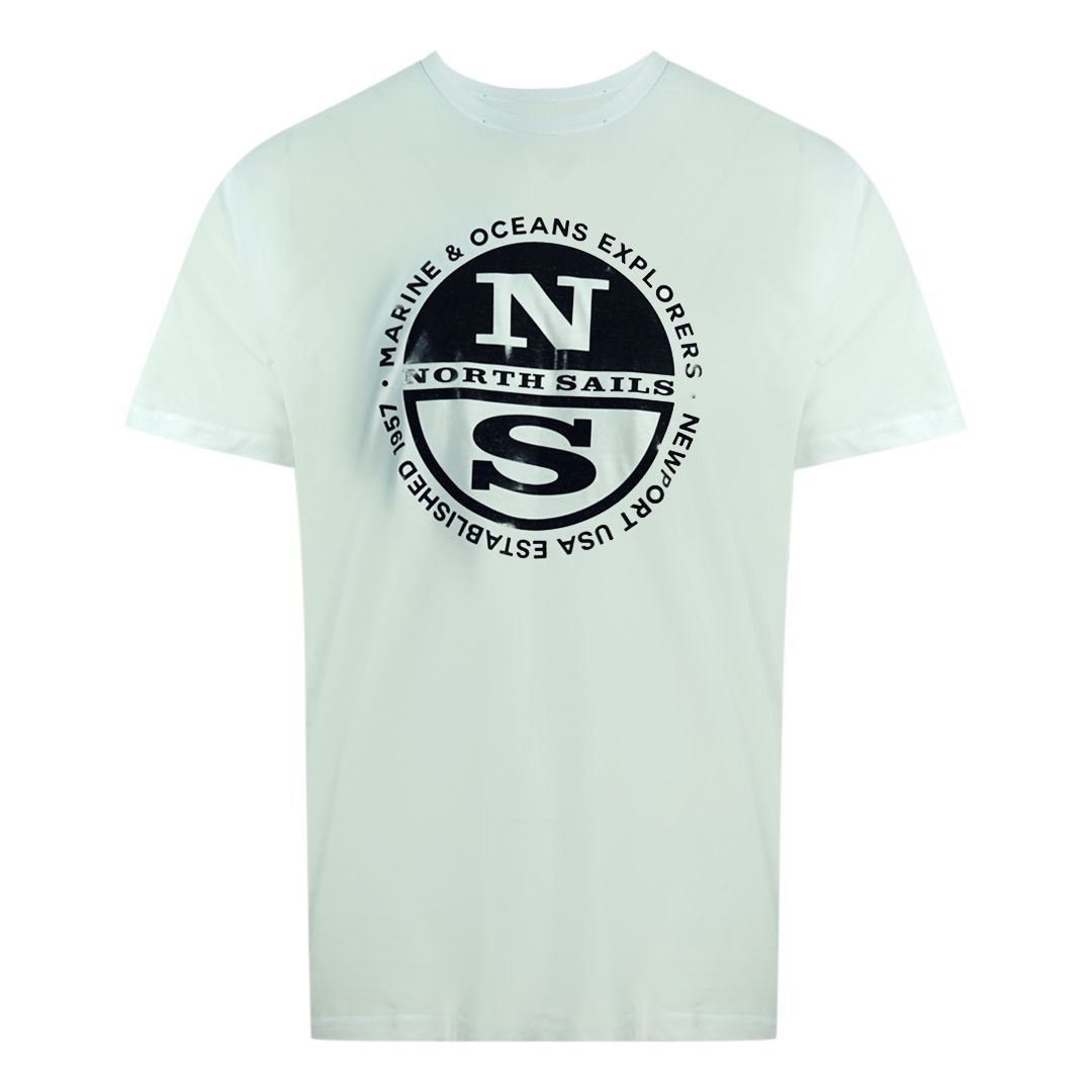 Klassisches Logo Grafik Rundhals T-Shirt