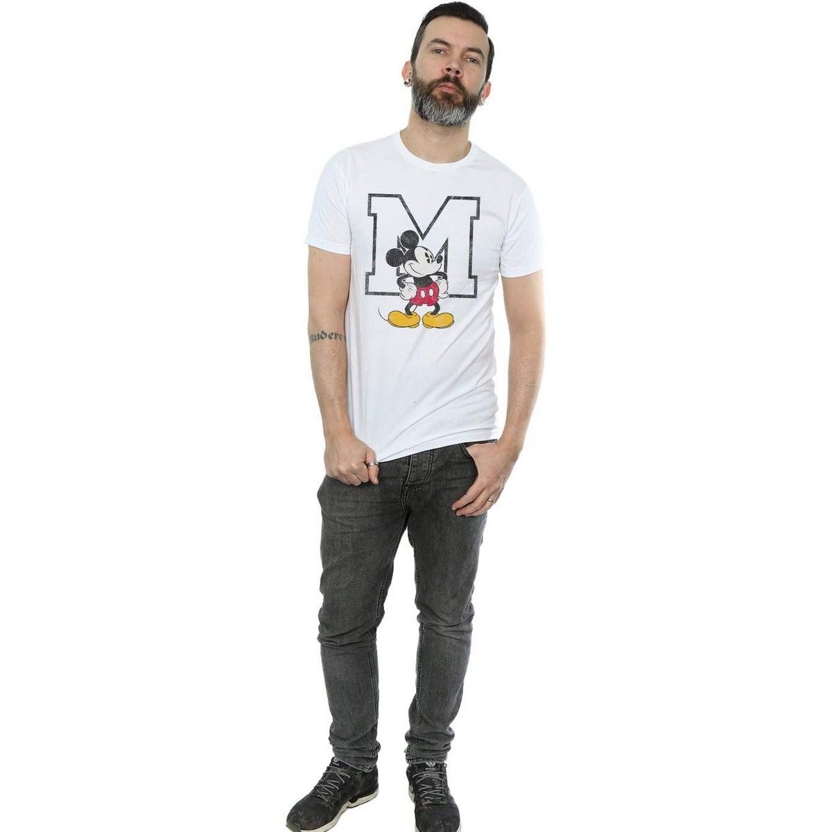 Vintage Mickey Mouse College-T-Shirt