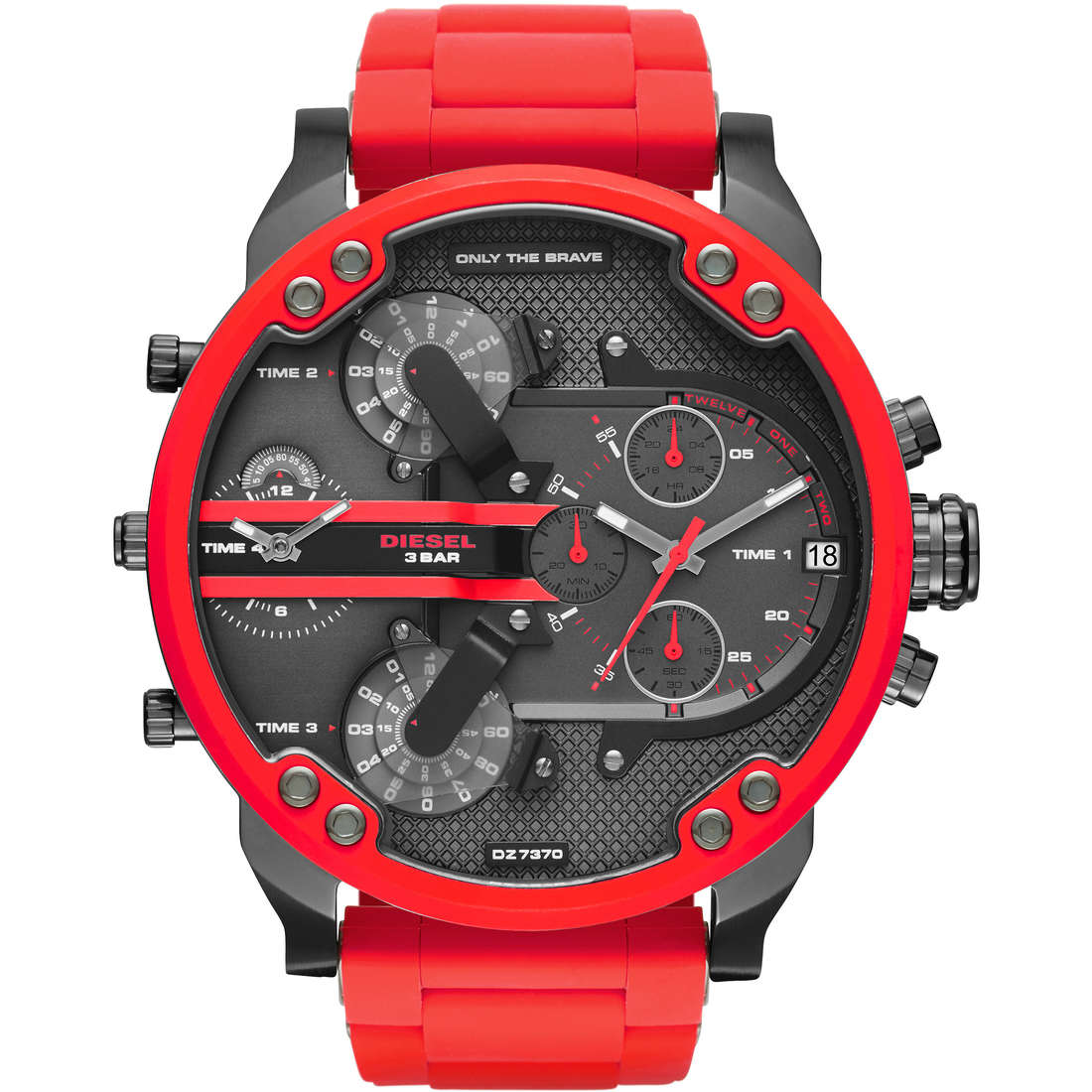 Übergroßer Chronograph mit Mehrfachzeitzonen